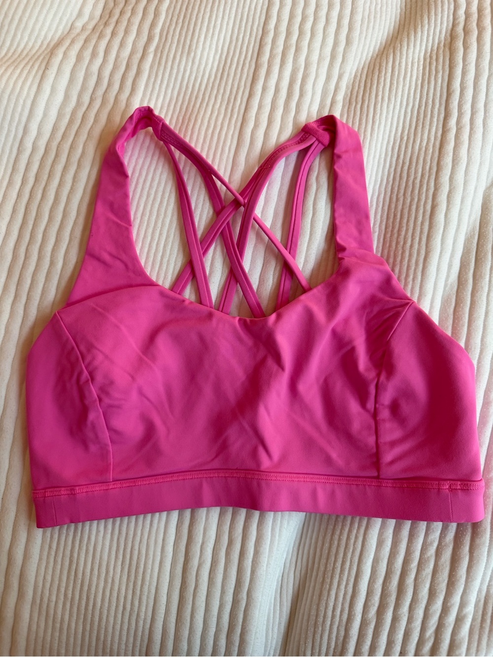 lululemon athletica Fuchsia Crisscross Sports Bra